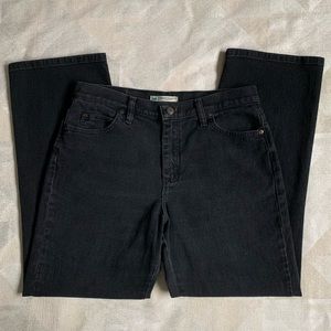Vintage Lee Black High Waisted Straight Leg Jeans